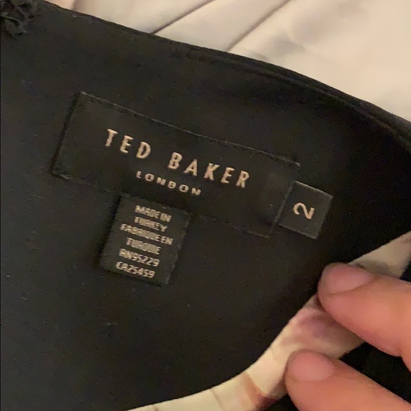 Ted Baker cocktail dress black, size 2. Perfect. - Picture 3 of 4